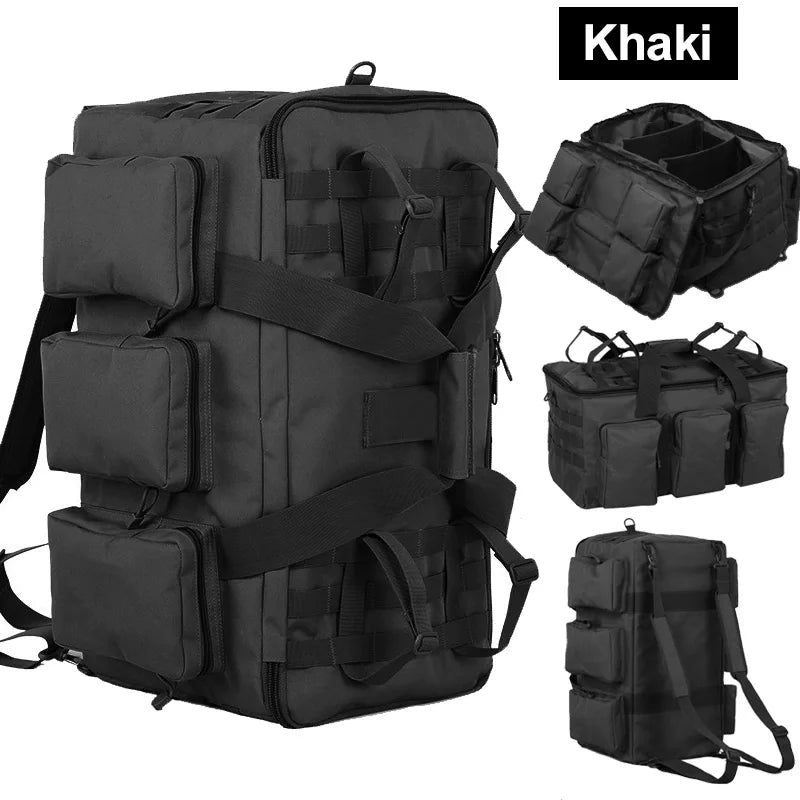 Bolsa de lona para equipaje de 55L, mochila para acampar,...