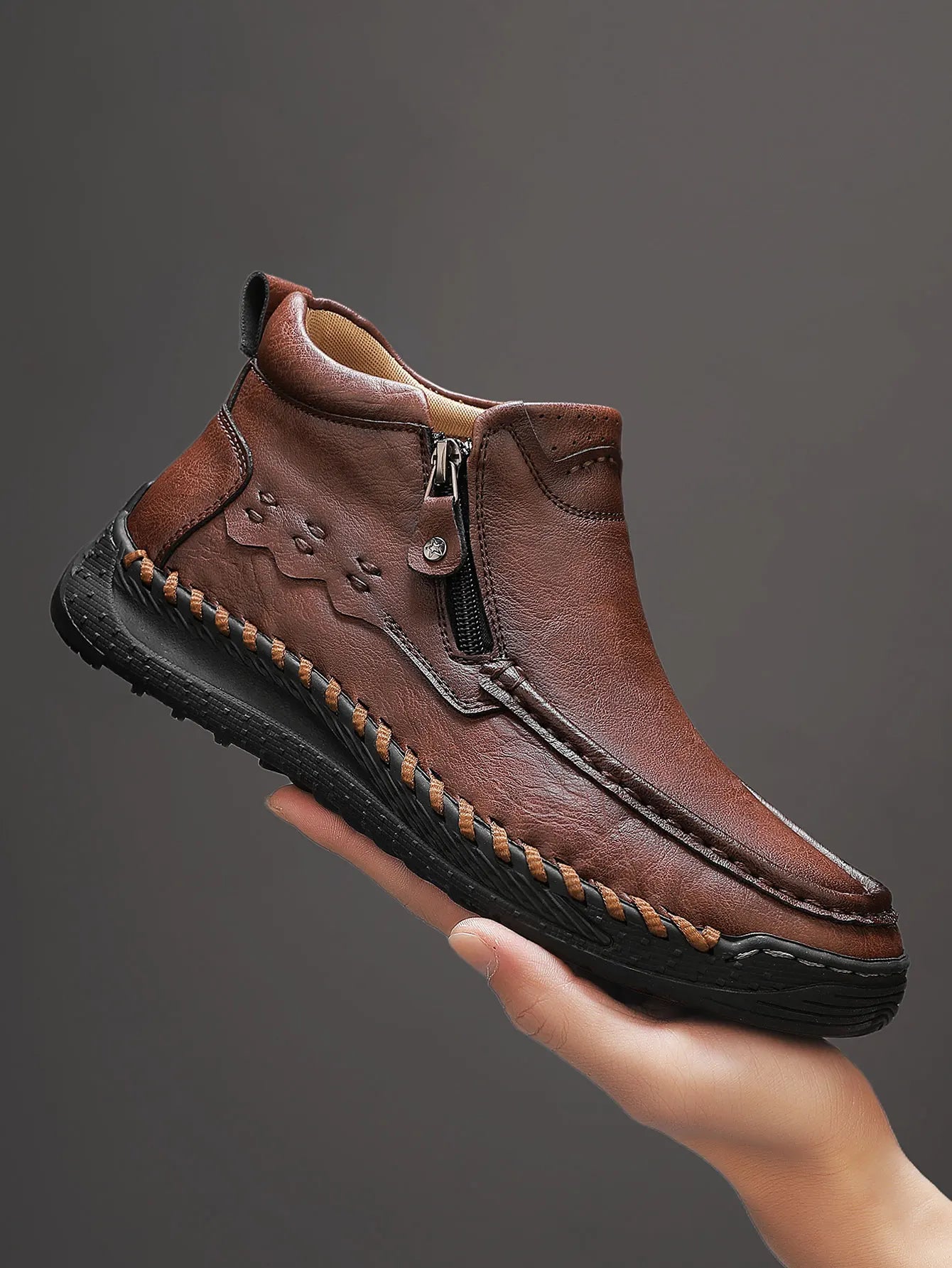 Nuevas botas altas de moda para hombre, zapatillas inform...