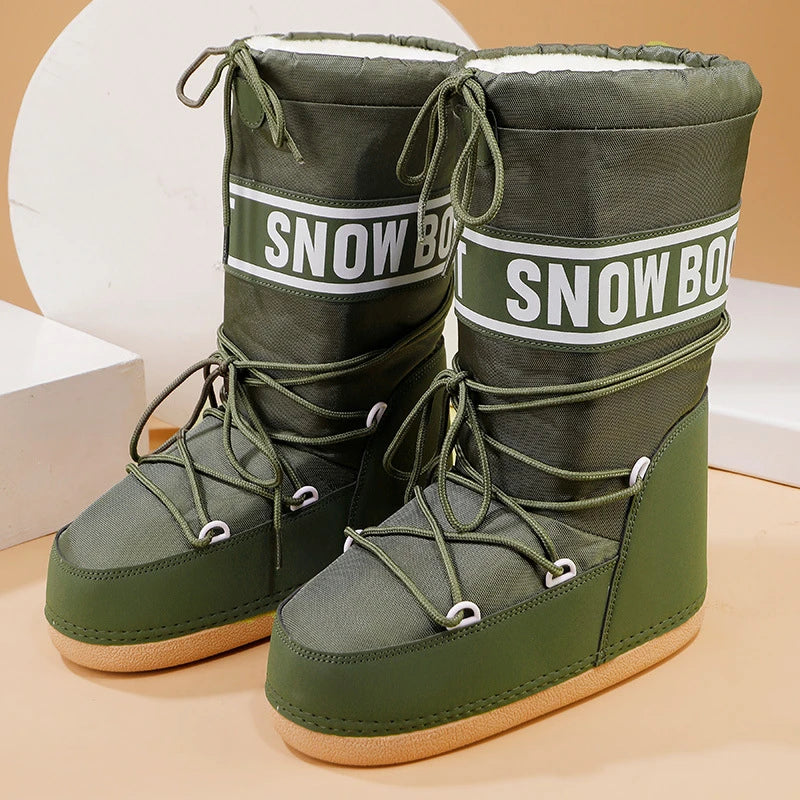 2026 Nuevas Botas de Nieve para Mujer, de Caña Alta, Esti...