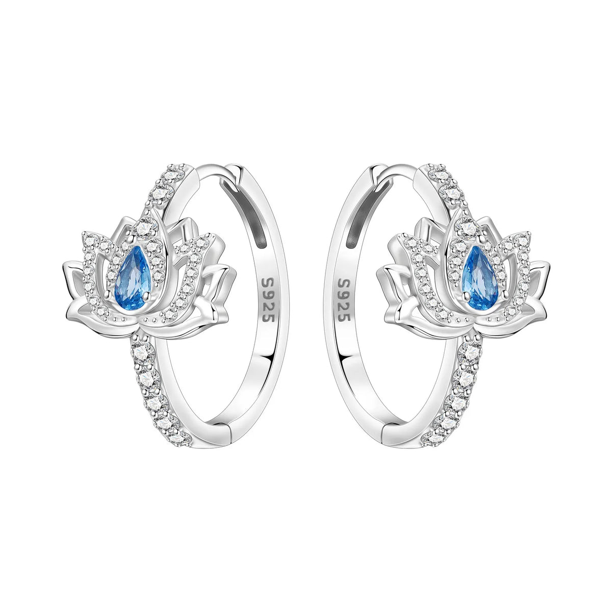 Orstarry Original Plata de Ley 925 pendientes de flor de ...