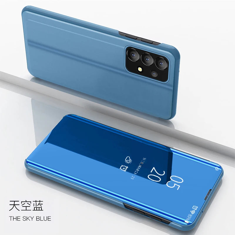 Luxury phone case for Samsung Galaxy A14, A34, A54 5G with mirror finish, designed by Corporación Turística.