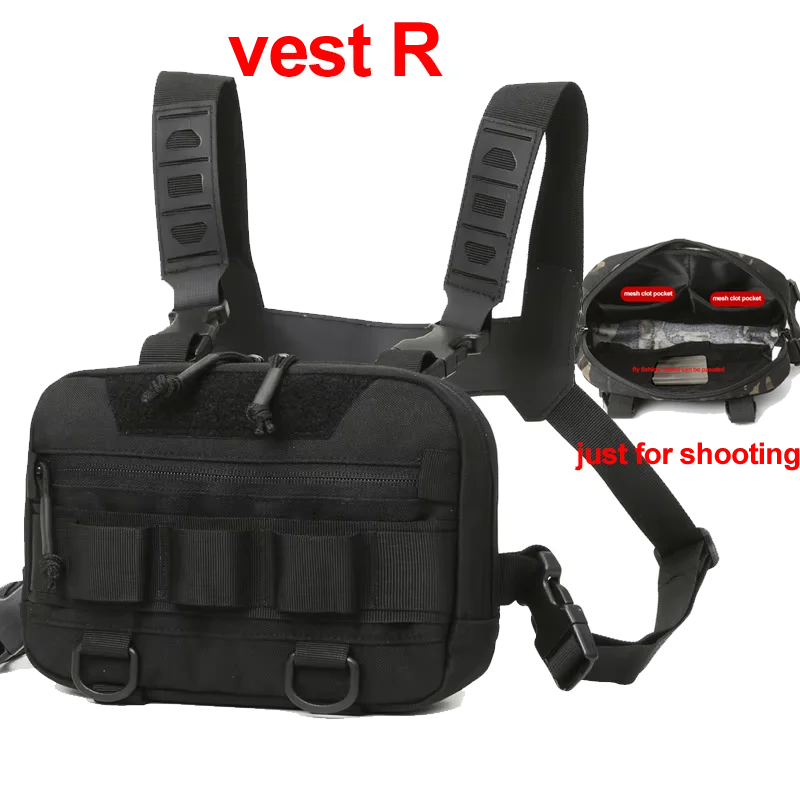 Bolsa táctica para chaleco en el pecho, mochila con apare...