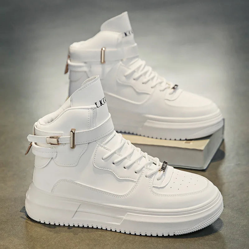 Zapatillas altas ligeras de lujo para hombre, moda de oto...