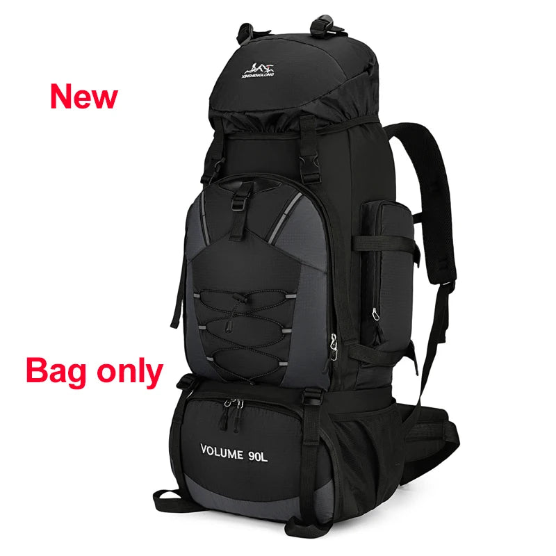 Mochila impermeable de 90L para hombre, bolsa de gran cap...