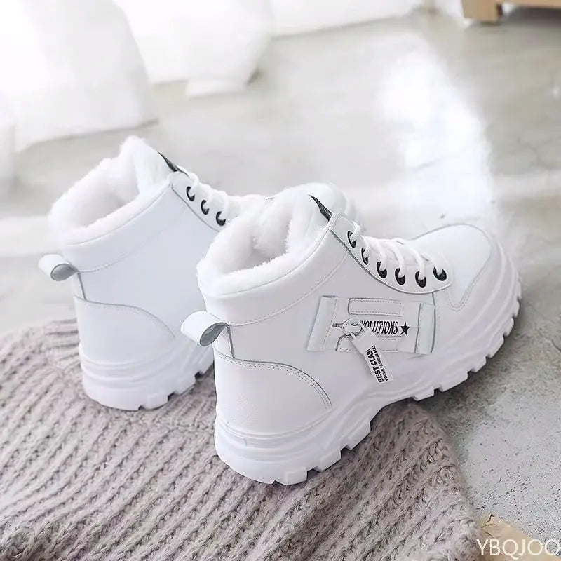 Zapatos de invierno para mujer, zapatillas con cordones, ...