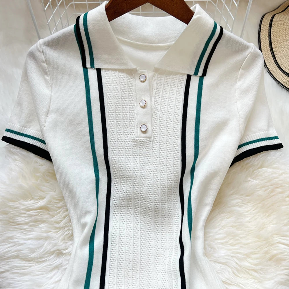Marca YuooMuoo, Mini vestido tejido a la moda para mujer,...