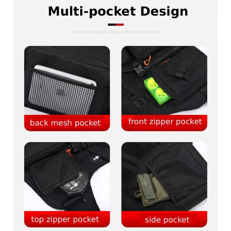 Chaleco Táctico de Pesca con Mosca para Camping, para Hom...