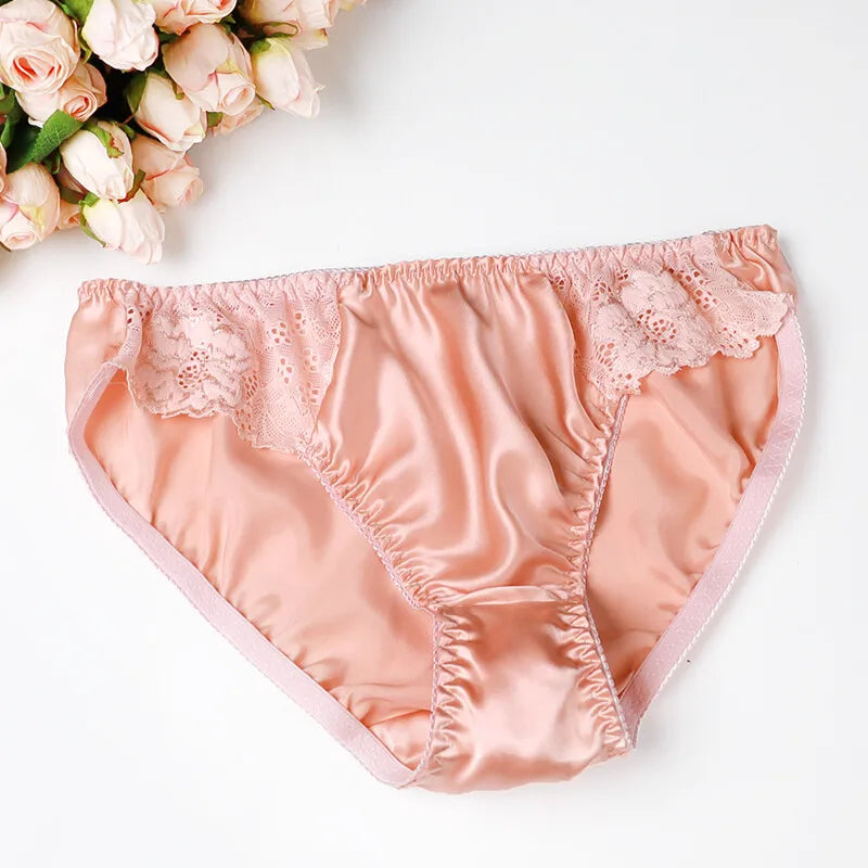Silk Morena women's underwear by Corporación Turística, soft and luxurious 100% mulberry silk lingerie, shown in white color.
