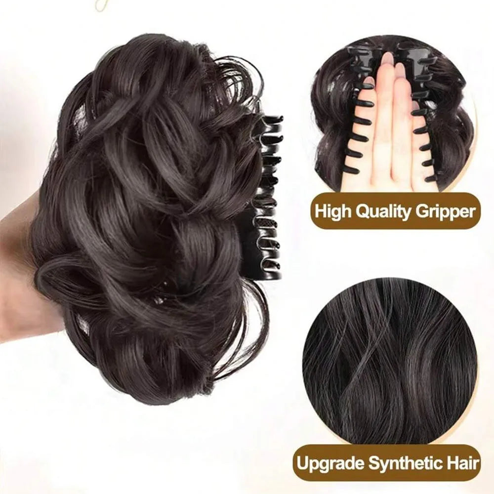 Pinza para el pelo individual para moño - Peluca de fibra...