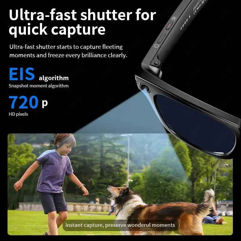 Gafas Inteligentes Meta AI TOP 1 con Cámara de 13MP, Grab...