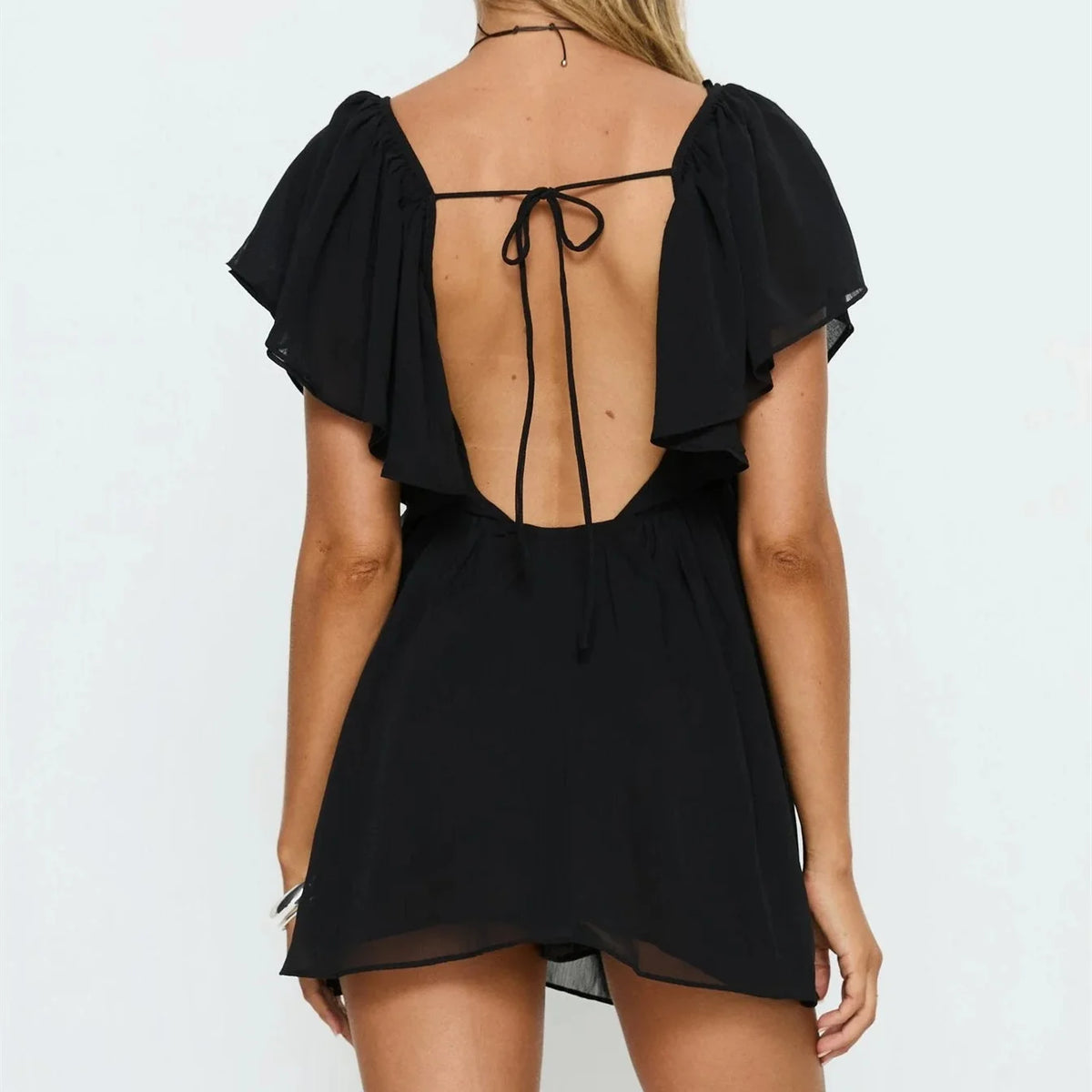 Vestido de Verano para Mujer, Mini Vestido Casual con Vol...