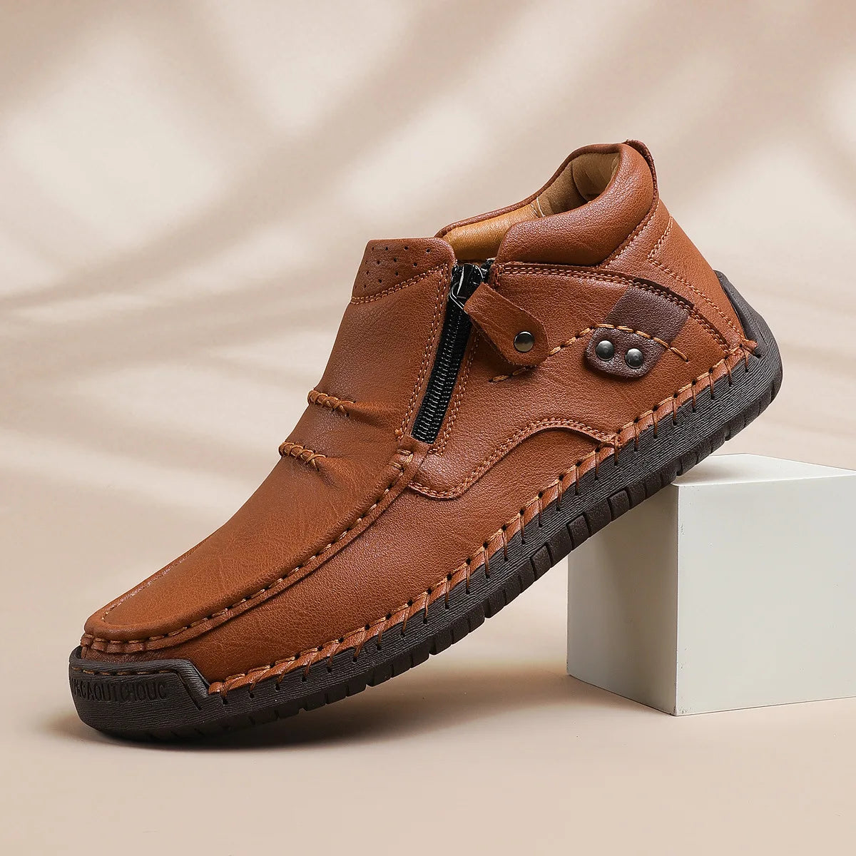 Botas clásicas de cuero para hombre, zapatillas de deport...