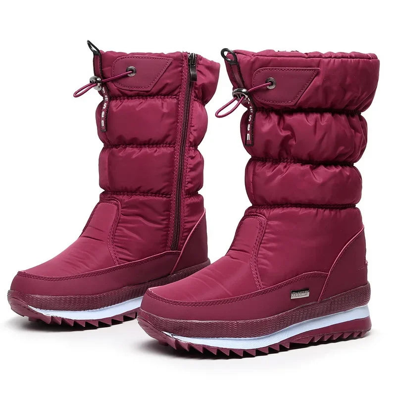 Botas de nieve cálidas a la moda para Mujer, Botas de inv...