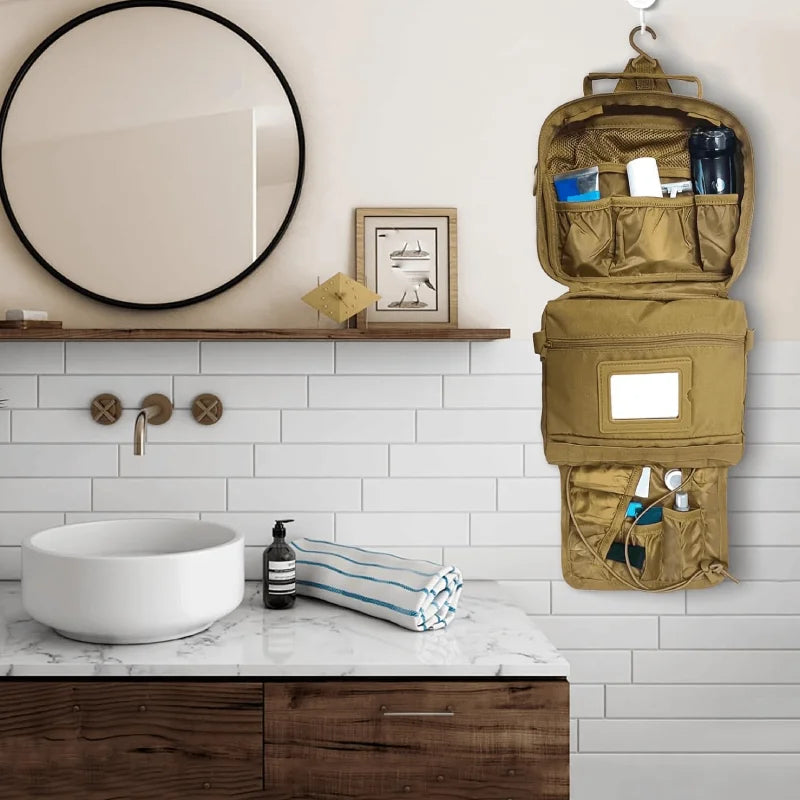Bolsa de Aseo Táctica para Hombre, Organizador de Baño, B...