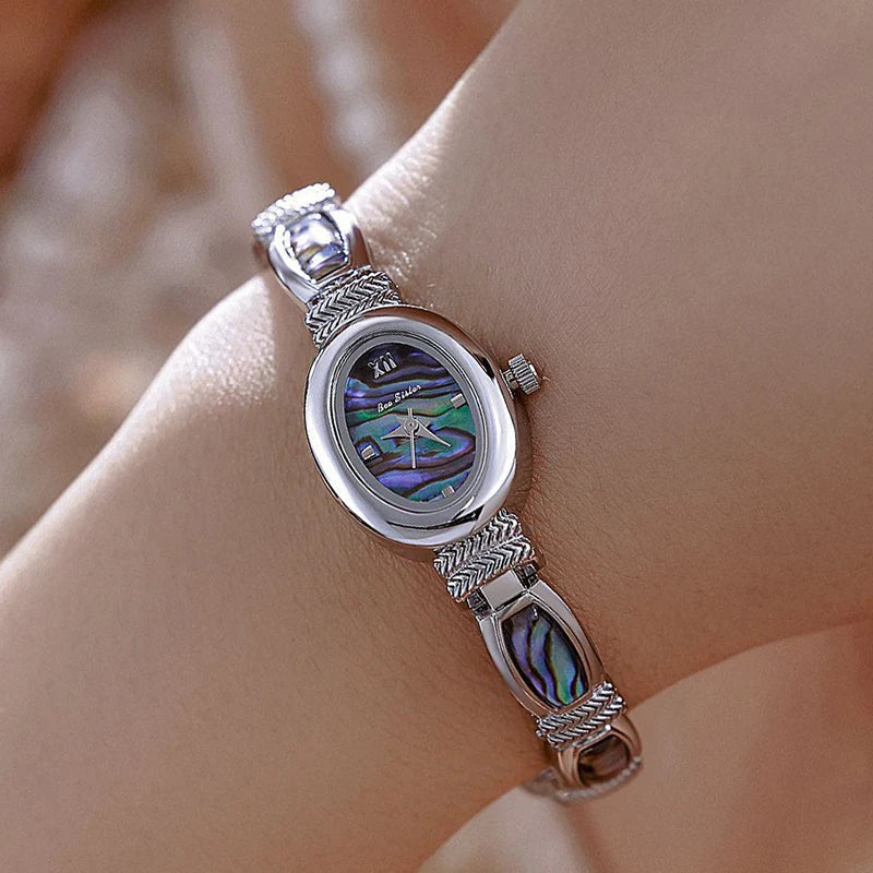 Relojes de pulsera con esfera ovalada para mujer, relojes...