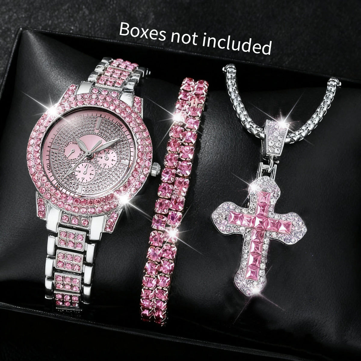 1/3 Uds. Reloj de lujo con diamantes de imitación para Mu...