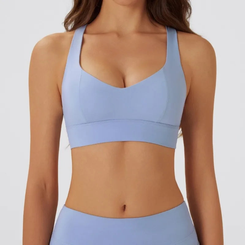 Sujetador deportivo de Yoga para mujer, sujetador con coj...