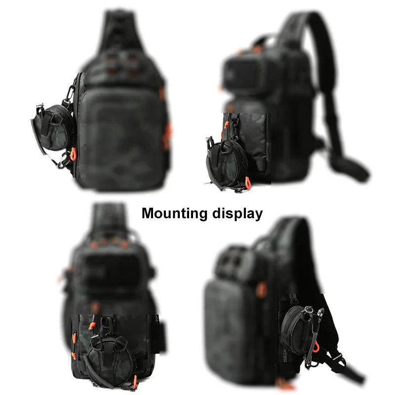 Bolsa táctica Molle, bolsa colgante para sedal de pesca c...