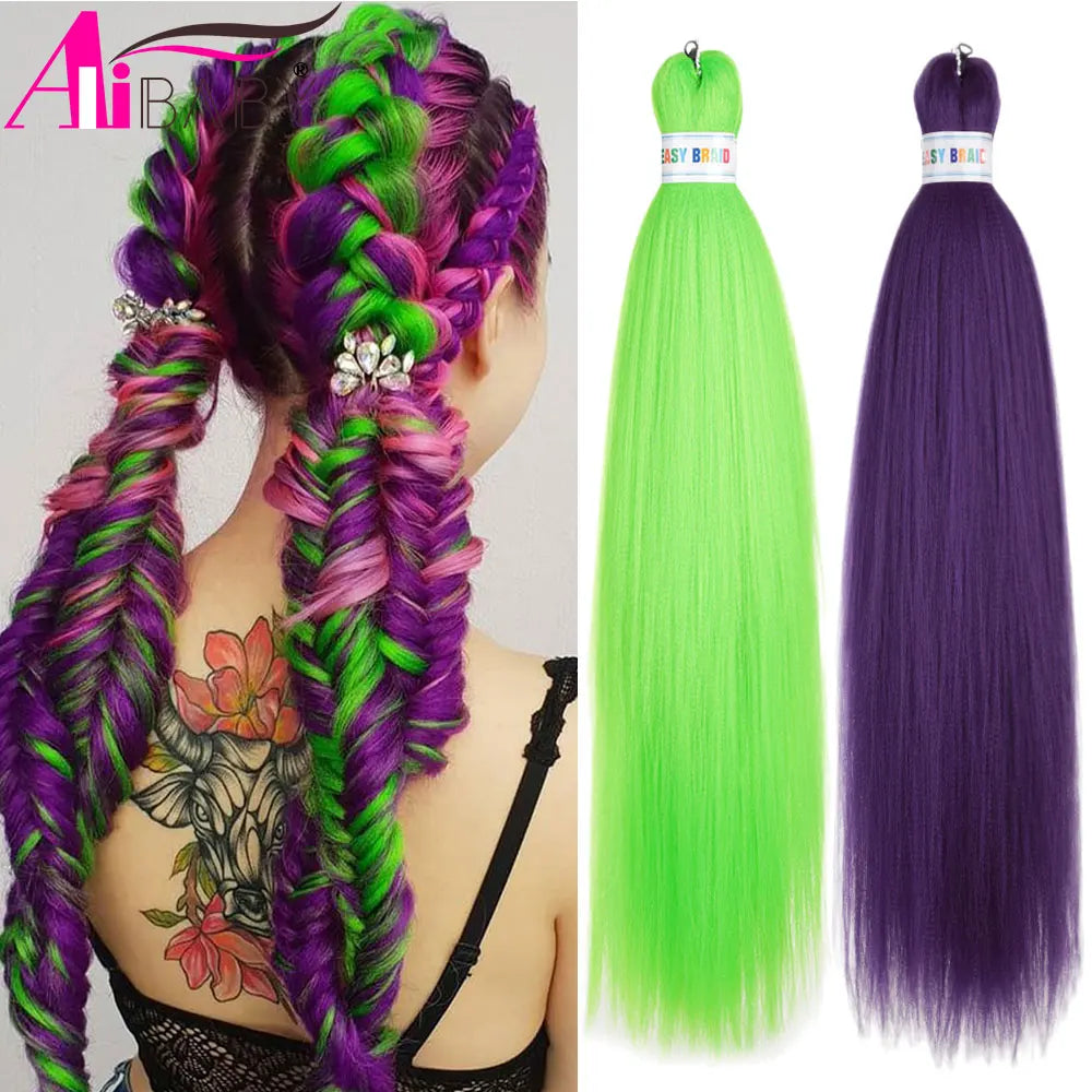 Extensiones de Cabello Sintético Kanekalon Ombre Preestir...