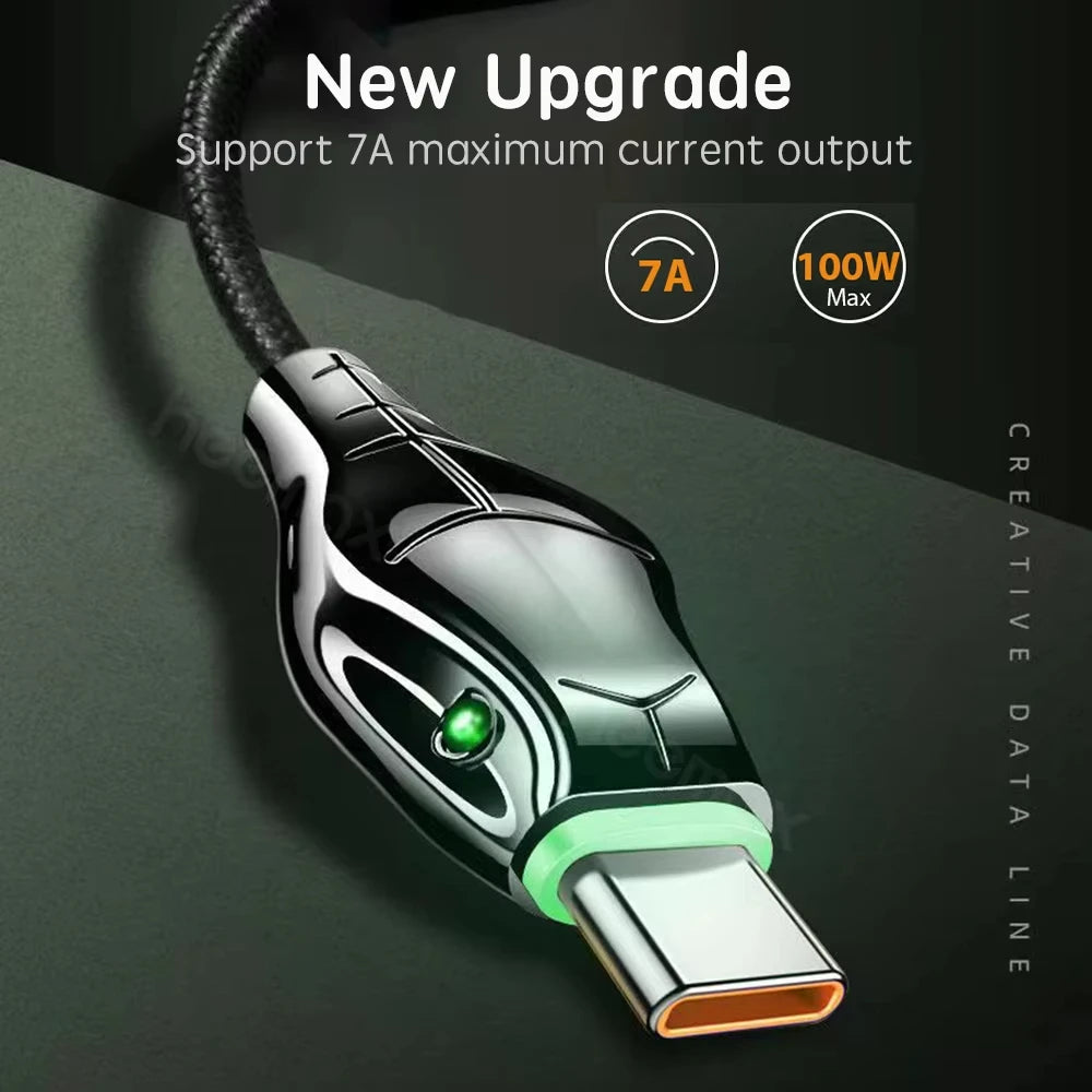 Cable USB-C Carga Rápida 6A 66W | Para Samsung, Huawei, Xiaomi