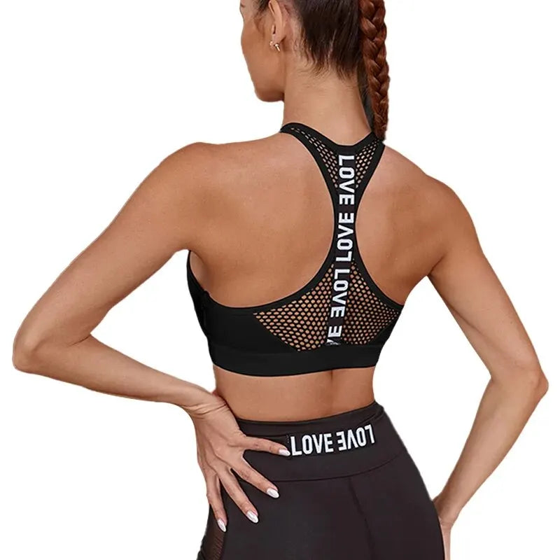 Sujetador deportivo para mujer, sujetador de Yoga con let...