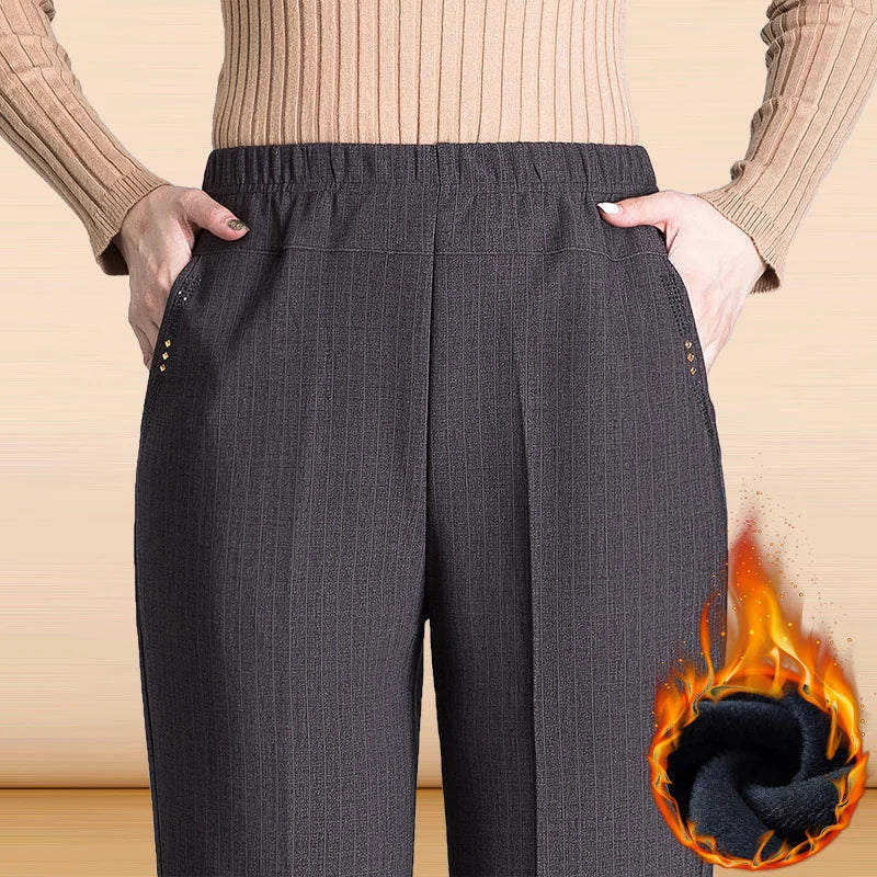 Pantalones Mujer Cintura Alta Elásticos OKXGNZ Otoño Invierno XL-9XL