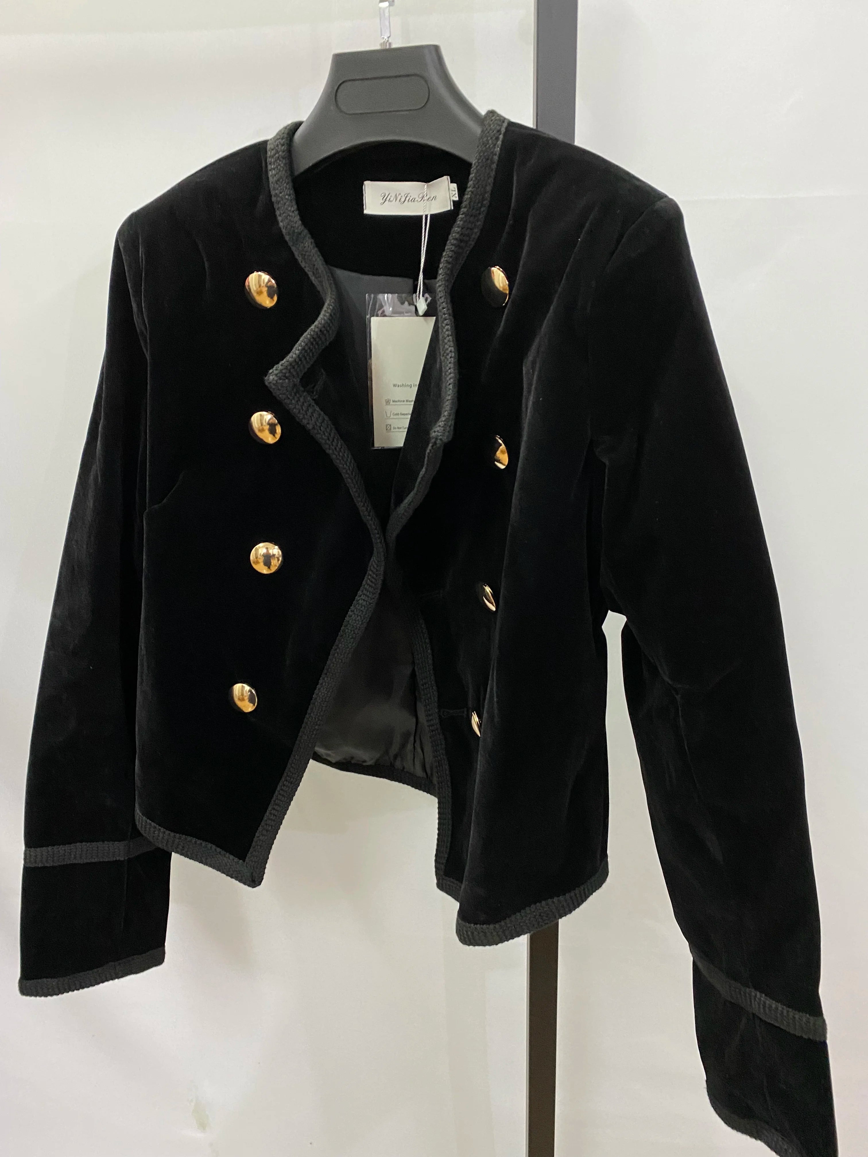 Chaqueta corta para mujer, abrigo, Otoño Invierno, traje ...
