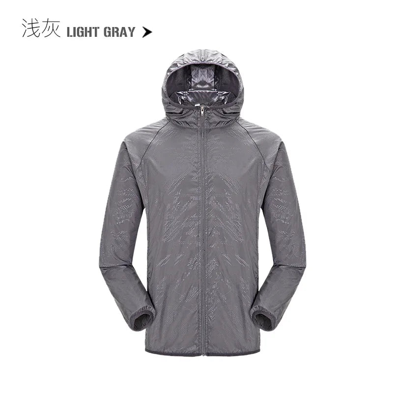 Chaqueta de lluvia para acampar para hombre y mujer, ropa...
