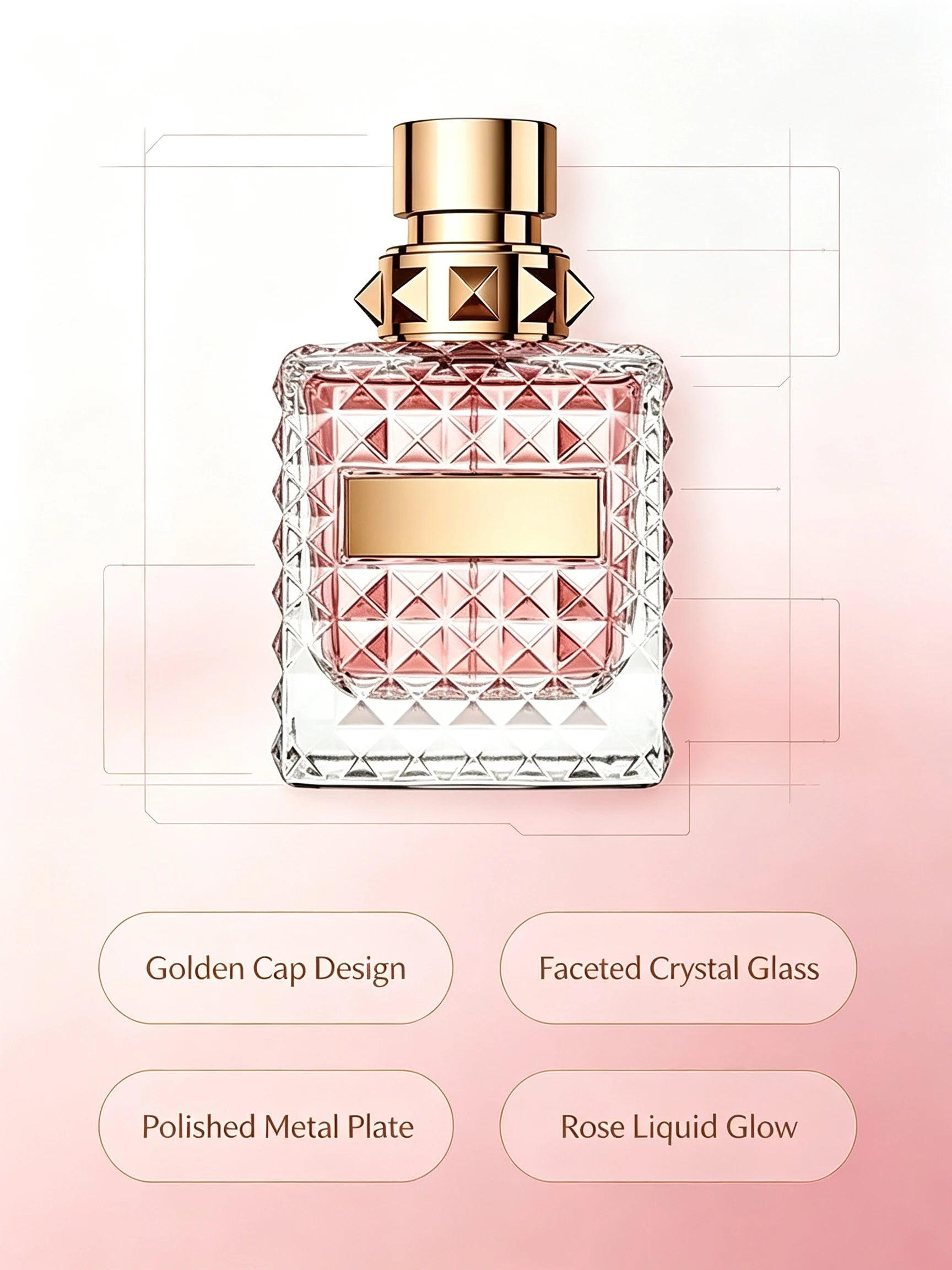 Nueva Llegada Donna EDP 100ml 3.4oz Bergamota Rosa Búlgar...