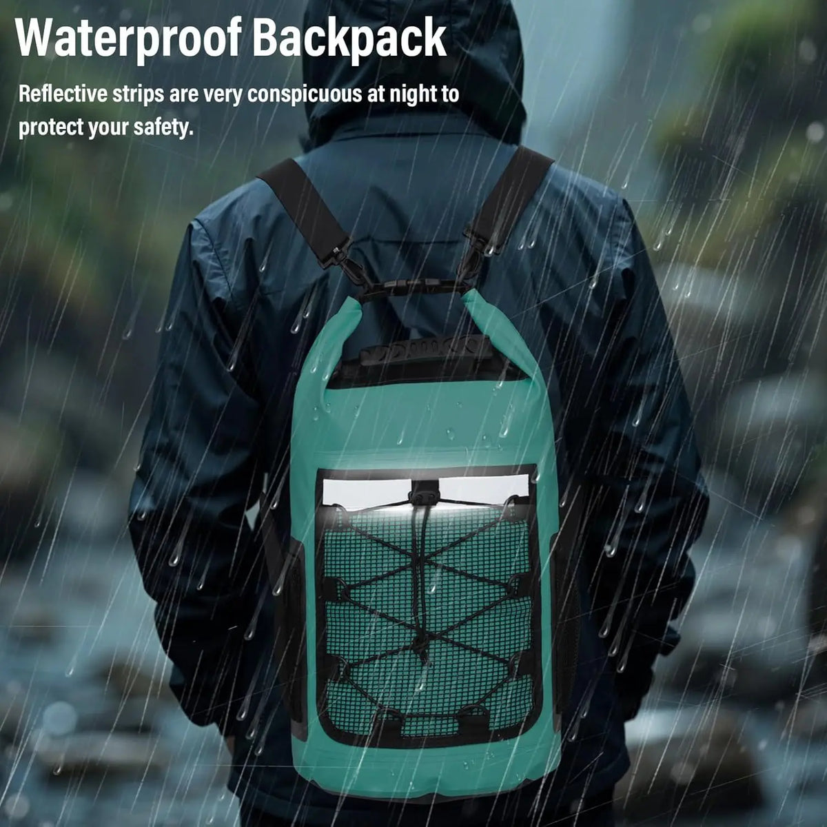 Mochila impermeable de 25L para natación, bolsa seca para...