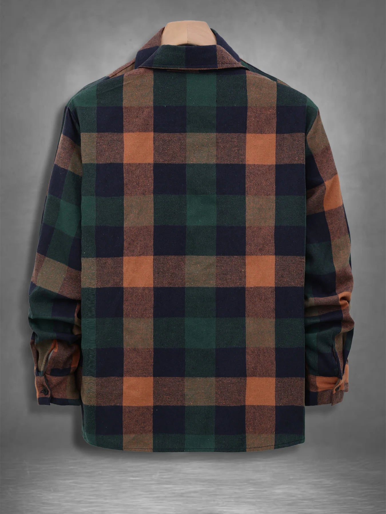 Camisa Franela Vintage Hombre Casual Holgada Otoño Primavera