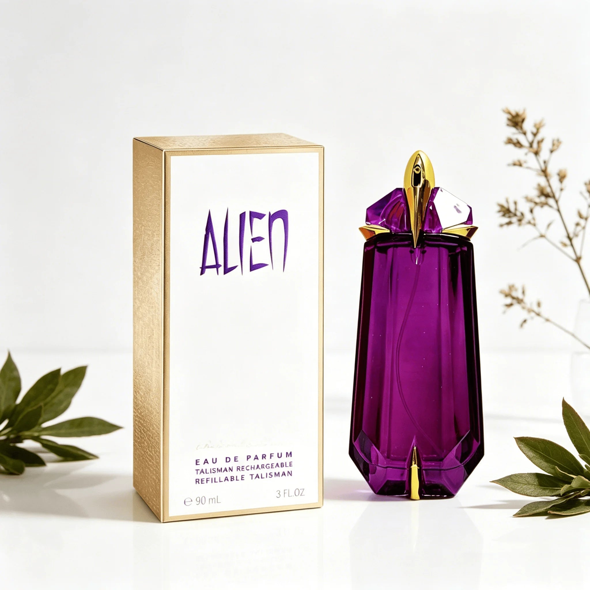 Mugler Alien Eau De Parfum 90ml, Botella Recargable de Cr...