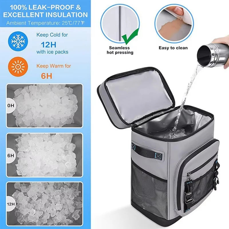 Mochila enfriadora con aislamiento impermeable de 30L par...