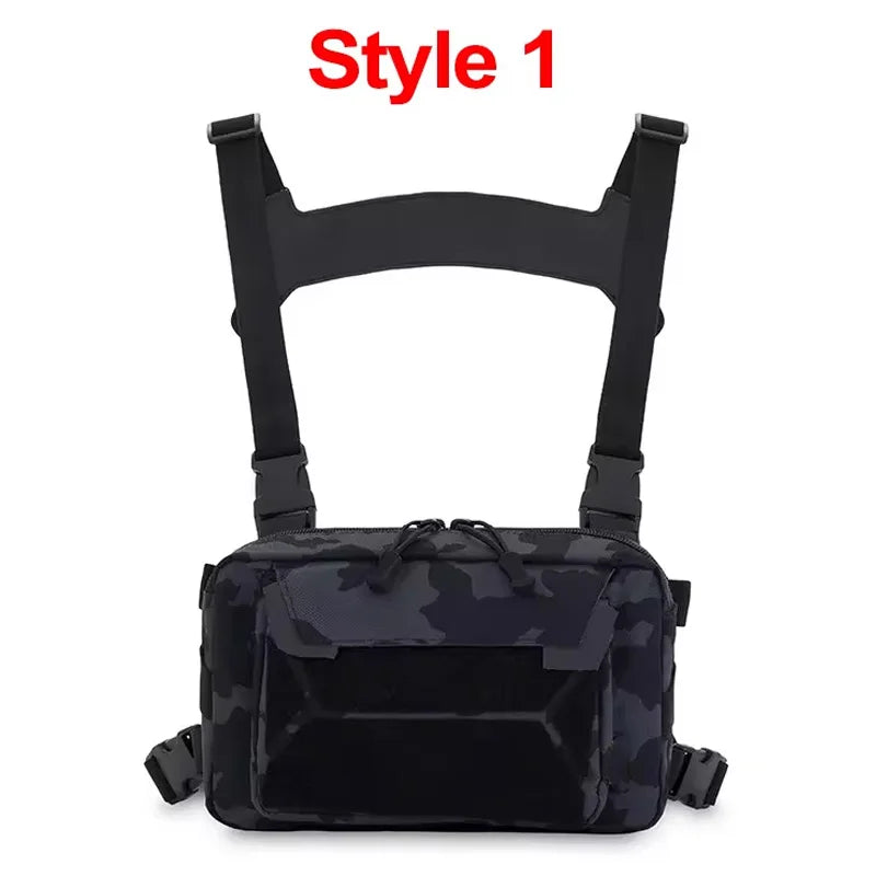 Bolsa táctica para chaleco en el pecho, mochila con apare...