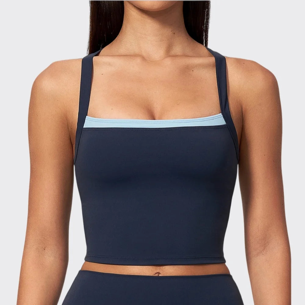 Sujetador Deportivo para Mujer, Diseño de Dos Piezas, par...