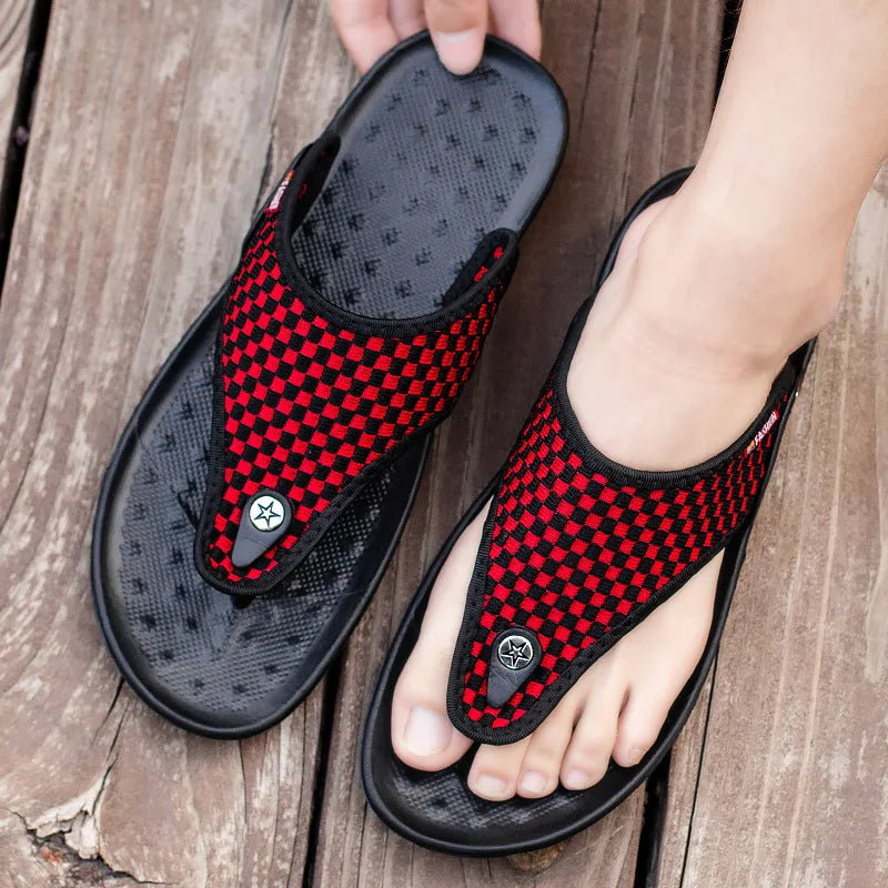 MAEDEF Zapatillas Chanclas de verano para hombres Zapatil...