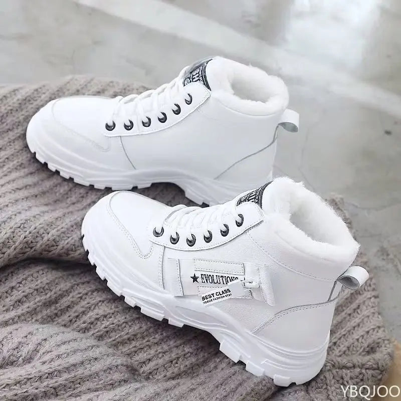 Zapatos de invierno para mujer, zapatillas con cordones, ...