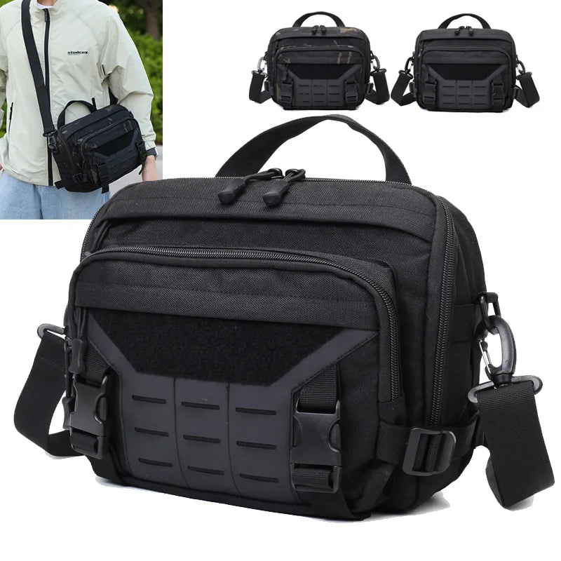 Bolsa de escalada táctica Molle, bandolera grande para vi...