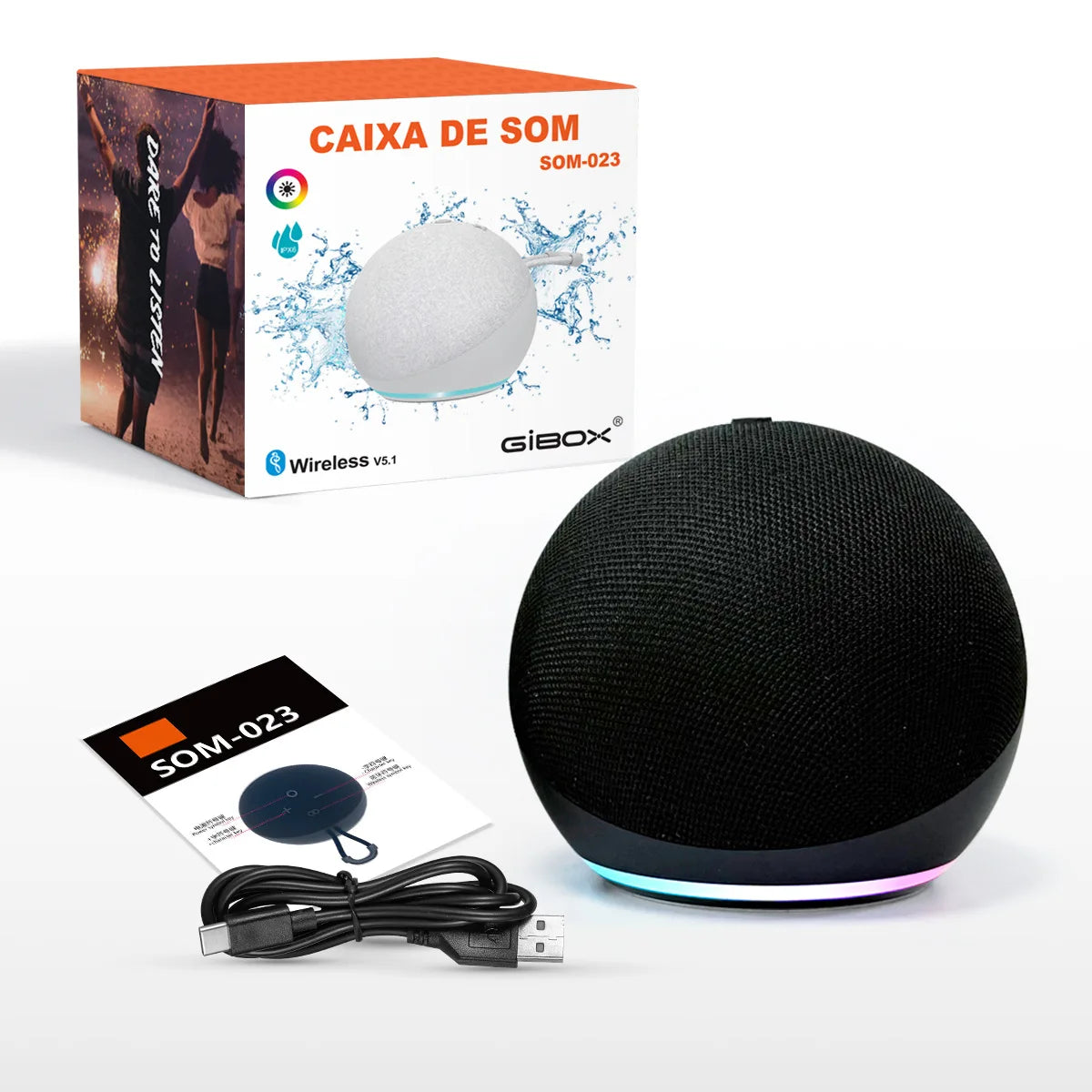 Altavoz Bluetooth Owl Mini Portátil Exterior Alexa Sonido HD