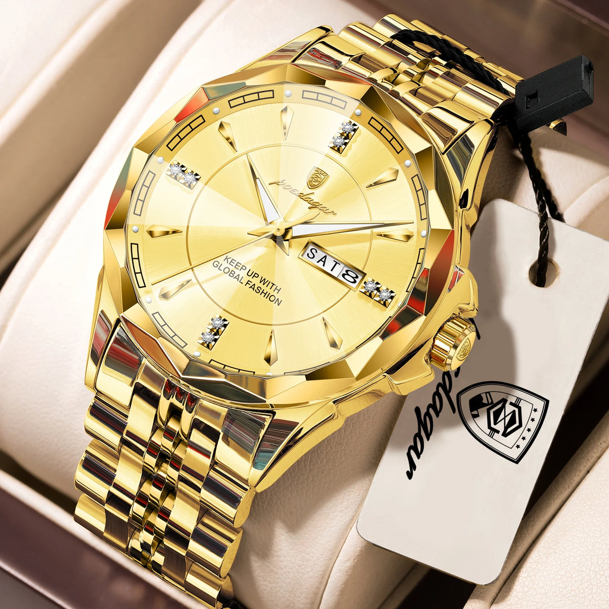 Reloj de Pulsera POEDAGAR para Hombre de Negocios, Resist...