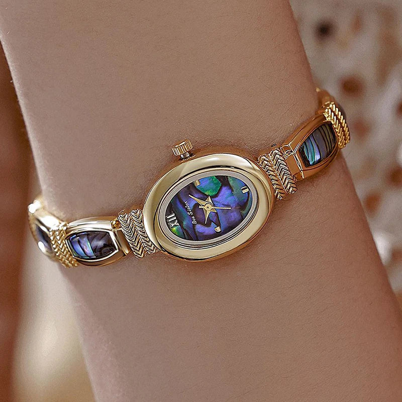 Relojes de pulsera con esfera ovalada para mujer, relojes...