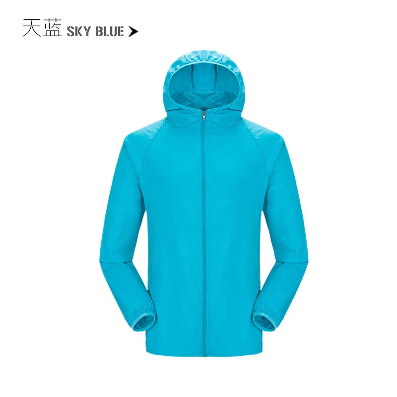 Chaqueta de lluvia para acampar para hombre y mujer, ropa...
