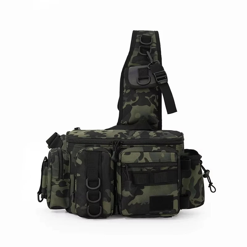 Mochila de Viaje para Camping, Bolsa de Pesca con Soporte...
