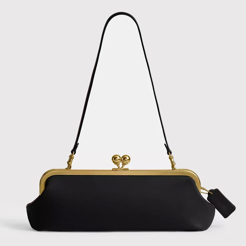 Bolsos clásicos con cierre de beso de 30 cm para mujer bo...