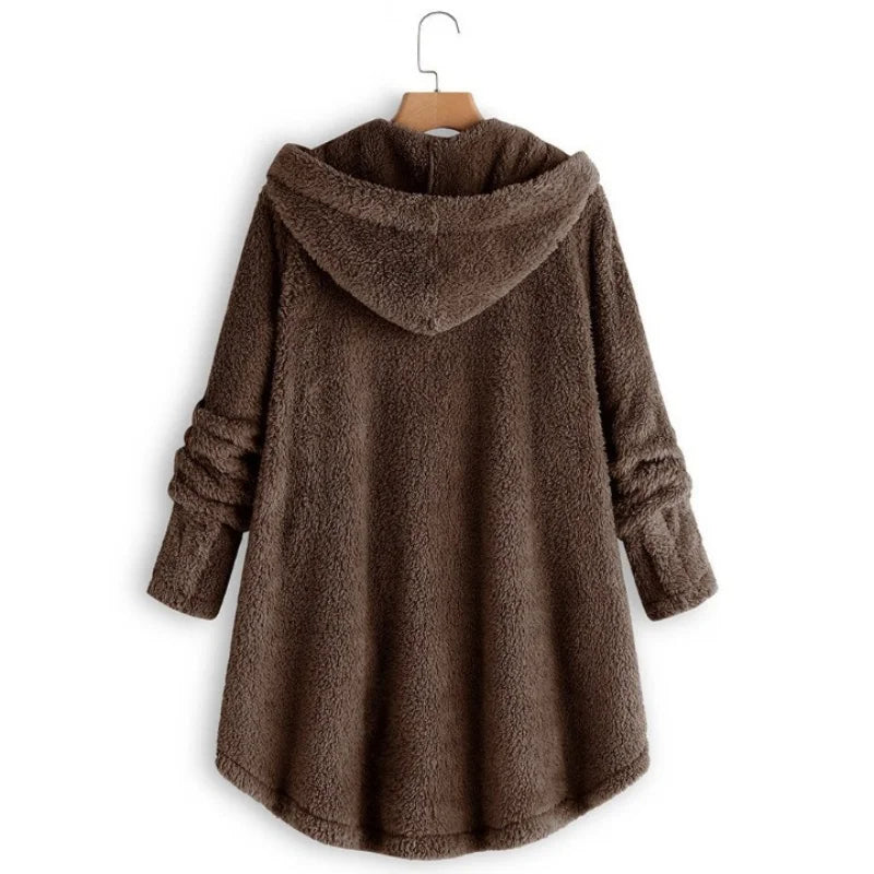 Nueva moda Otoño Invierno, abrigos con botones sólidos pa...