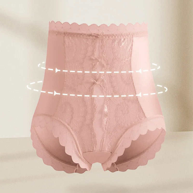 High-waisted lace women's panties by Corporación Turística, elastic, comfortable, with intricate lace detailing.
