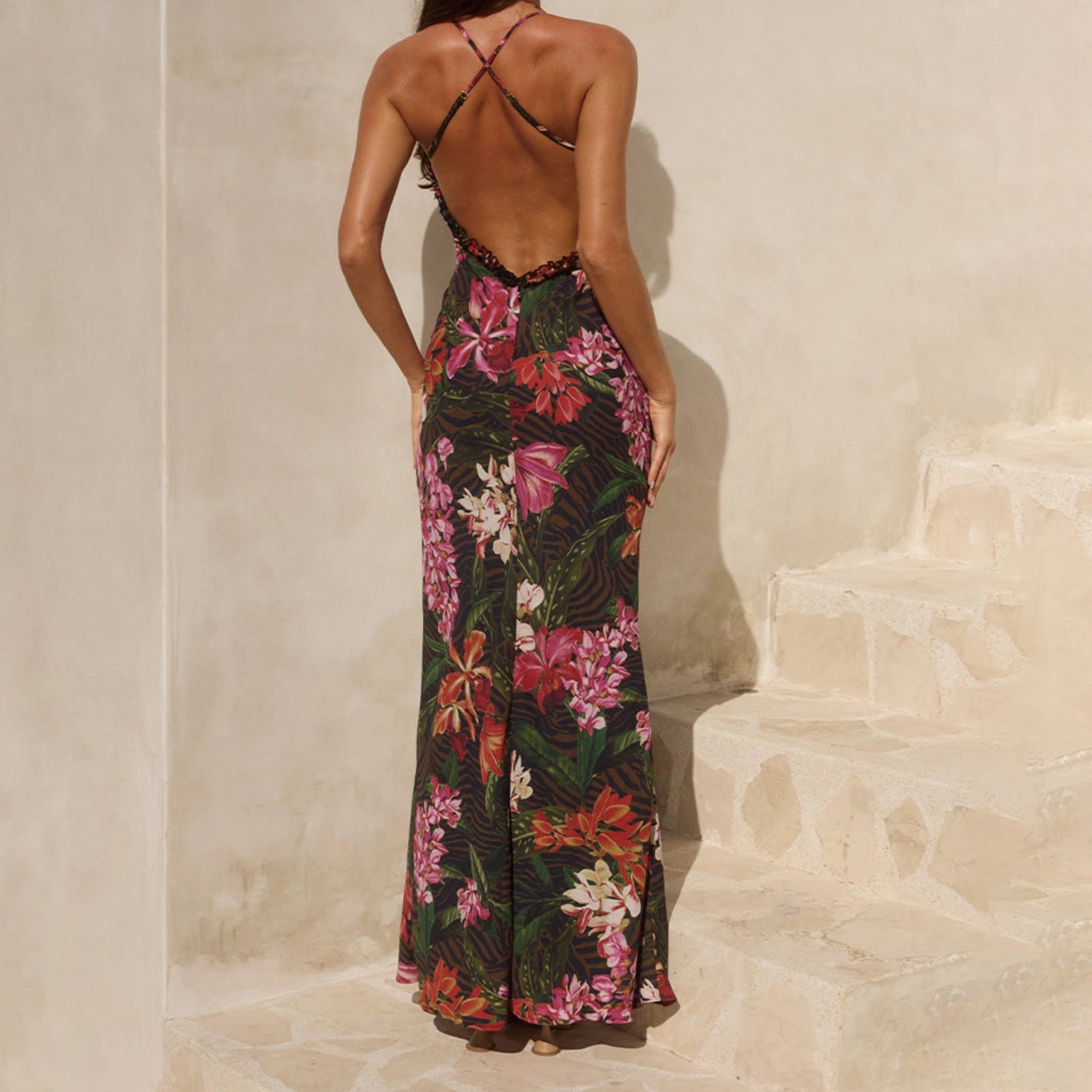 Vestido formal de noche ajustado para mujer, vestidos lar...