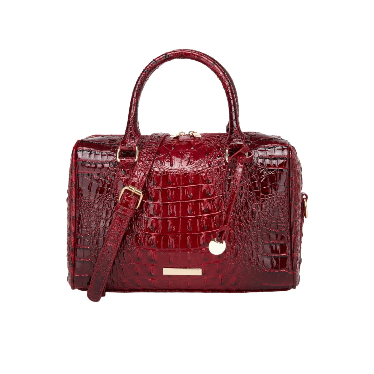 Bolso de lona con relieve degradado y asa superior, con c...