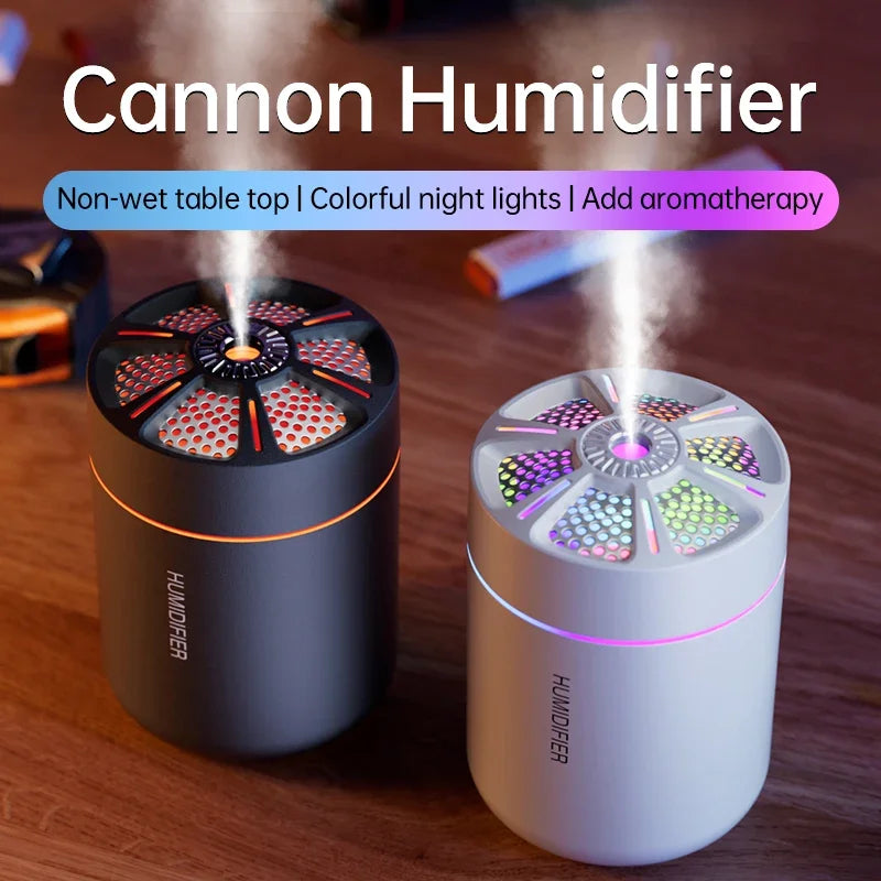 Humidificador 180ml Kebidumei: Potente Difusor Aromaterapia LED Hogar