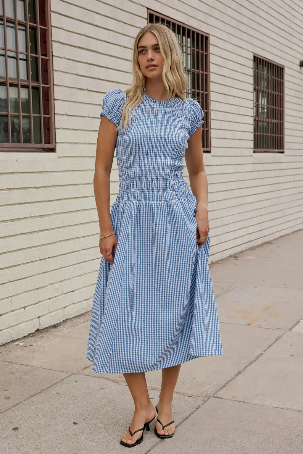 Vestido Smocked para Mujer, Elegante, con Estampado de Cu...